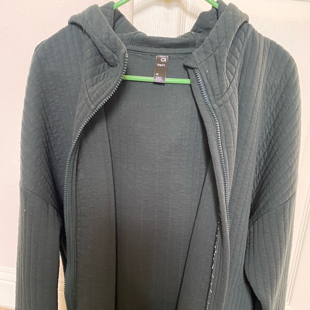 green hoodie zip